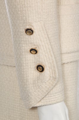 Lot 2 - A Chanel ivory bouclé wool jacket, 1980s