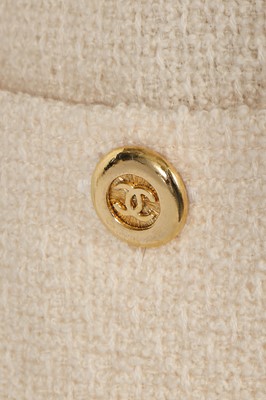 Lot 2 - A Chanel ivory bouclé wool jacket, 1980s