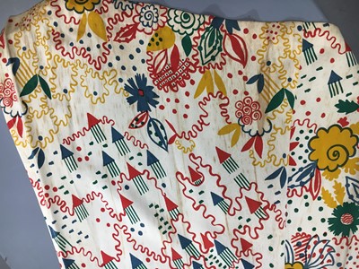 Lot 275 - An Ossie Clark/Celia Birtwell for Radley printed satin dress, 1972