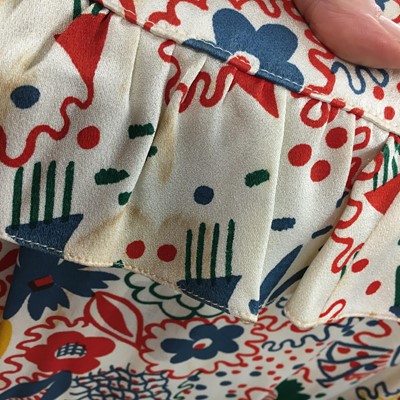 Lot 275 - An Ossie Clark/Celia Birtwell for Radley printed satin dress, 1972