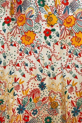 Lot 275 - An Ossie Clark/Celia Birtwell for Radley printed satin dress, 1972