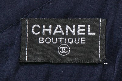 Lot 31 - A Chanel deep purple velvet halterneck dress, late 1980s-early 1990s