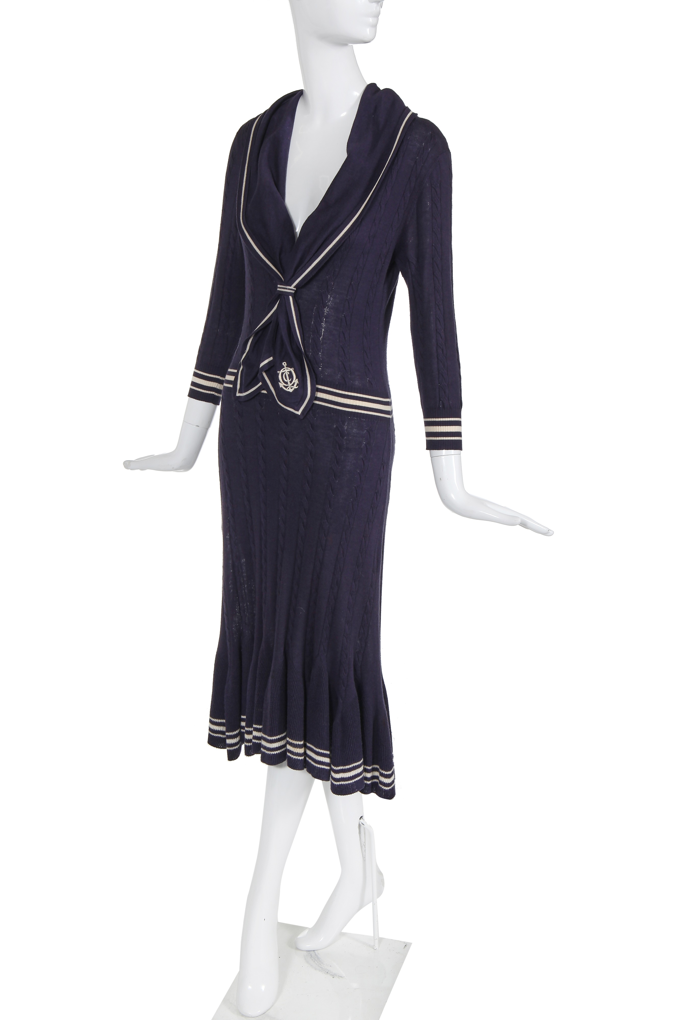 alexander mcqueen cable knit sailor dress Lot 349 petey