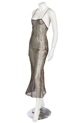 Lot 170 - A Liza Bruce lamé slip dress, almost identical to the one famously worn by Kate Moss, Spring-Summer 1994