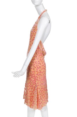 Lot 32 - A Chanel floral devoré velvet  dress, Cruise 2001