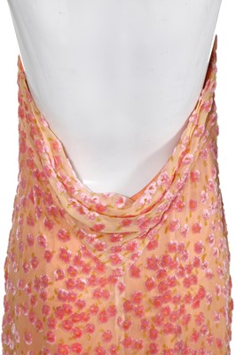Lot 32 - A Chanel floral devoré velvet  dress, Cruise 2001