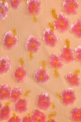Lot 32 - A Chanel floral devoré velvet  dress, Cruise 2001