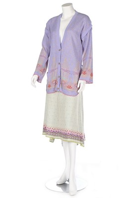 Lot 34 - A Bill Gibb knitted jersey ensemble, 10th...