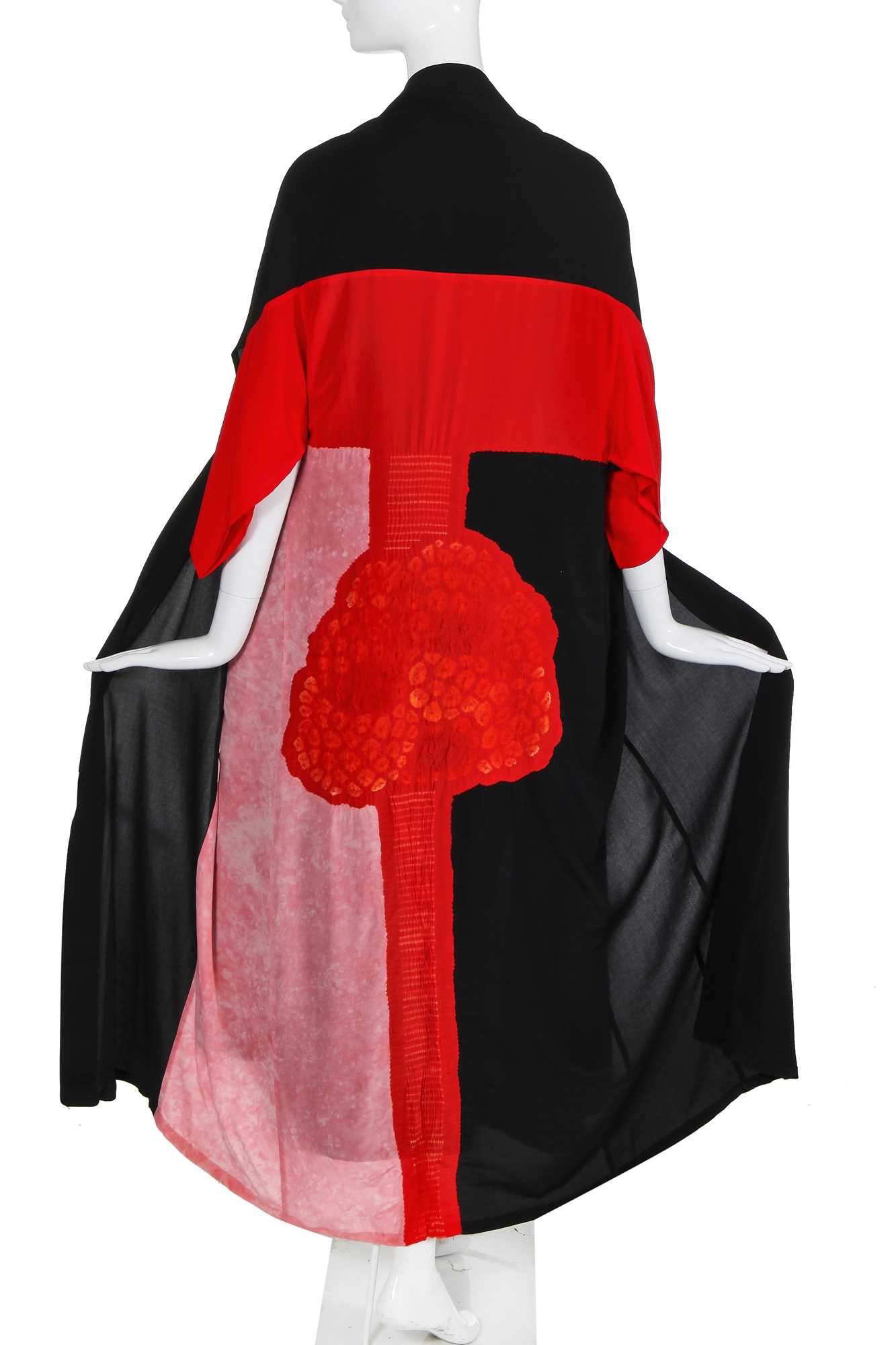 Lot 161 - A rare Yohji Yamamoto black gauze dress and