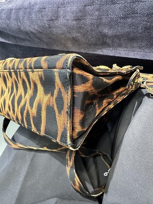 Lot 21 - A Gianni Versace leopard print faille bag, probably Spring-Summer 1992