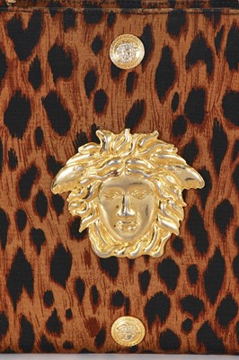 Lot 21 - A Gianni Versace leopard print faille bag, probably Spring-Summer 1992