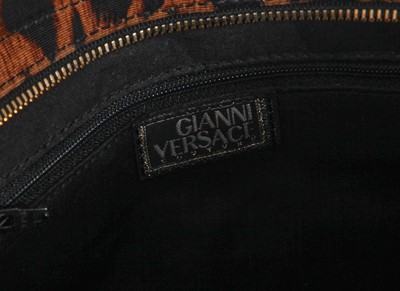 Lot 21 - A Gianni Versace leopard print faille bag, probably Spring-Summer 1992