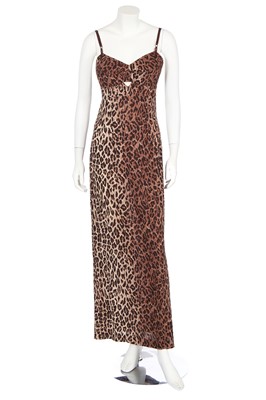 Lot 72 - A Dolce & Gabbana leopard print gown, circa 2000