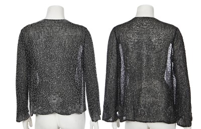 Lot 387 - Two beaded muslin jackets, late 1920s