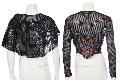 Lot 338 - A group of sequined evening wear, 1930s
