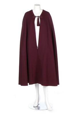 Lot 35 - An Yves Saint Laurent Rive Gauche aubergine...