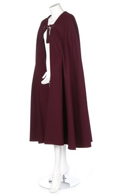 Lot 63 - An Yves Saint Laurent Rive Gauche aubergine...