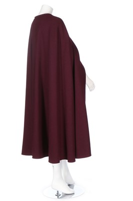 Lot 63 - An Yves Saint Laurent Rive Gauche aubergine...
