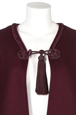 Lot 63 - An Yves Saint Laurent Rive Gauche aubergine...