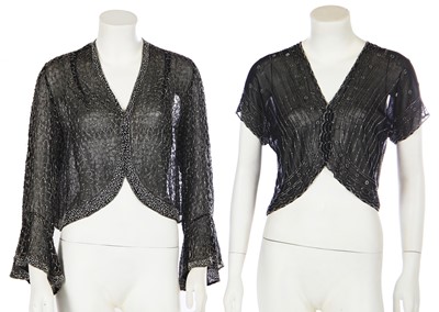 Lot 343 - A group of beaded evening wear, 1930s