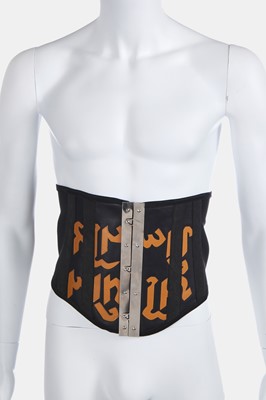 Lot 47 - A rare Jean Paul Gaultier man's leather corset, Spring-Summer 1987
