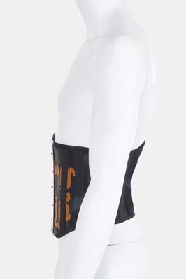Lot 47 - A rare Jean Paul Gaultier man's leather corset, Spring-Summer 1987