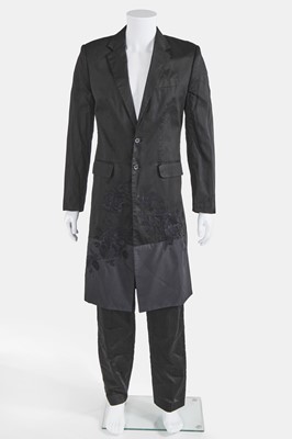 Lot 121 - An Alexander McQueen man's black cotton ensemble, Spring-Summer 1998