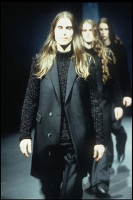 Lot 137 - A Raf Simons charcoal grey cotton sleeveless coat, Autumn-Winter 1999-2000