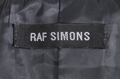 Lot 137 - A Raf Simons charcoal grey cotton sleeveless coat, Autumn-Winter 1999-2000