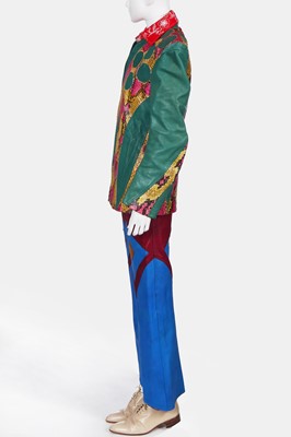 Lot 19 - A Mr Fish man's leather and snakeskin jacket, late 1960s