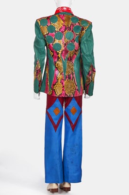 Lot 19 - A Mr Fish man's leather and snakeskin jacket, late 1960s