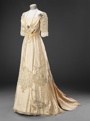 Lot 103 - Wedding dress or period costume designed by John Bright, BAFTA & Academy award winning costume designer, to be made and fitted at his costume house Cosprop, London