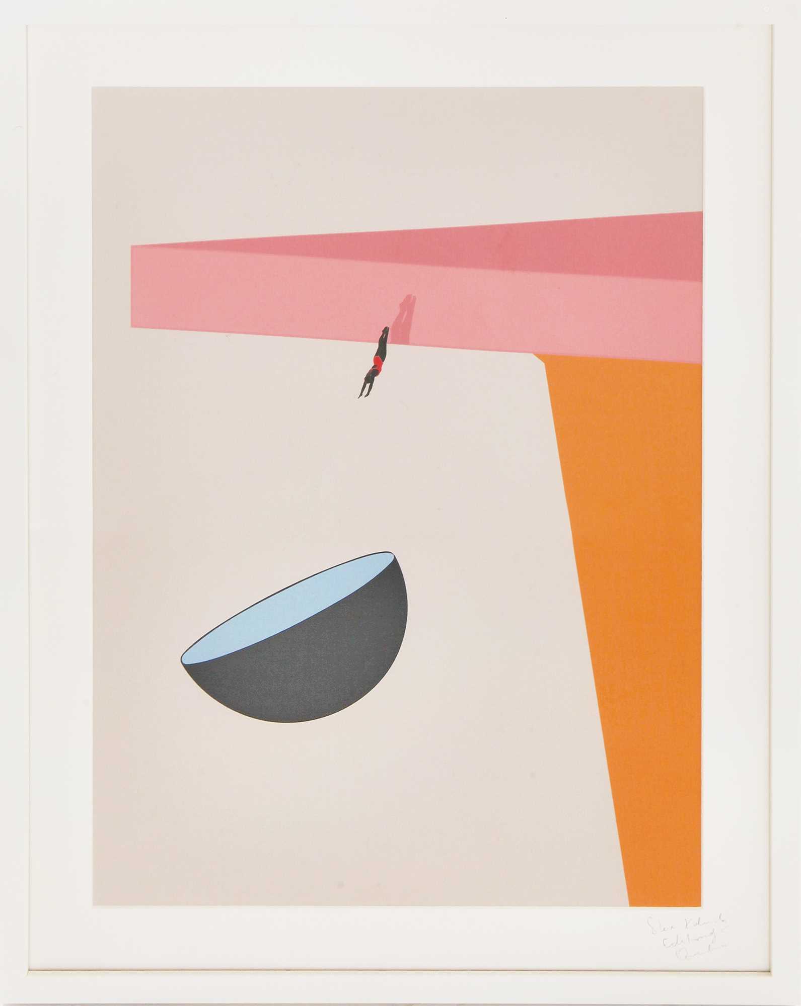 Lot 91 - ‘Quarantena 1095 - Dive into Solitude’: a limited-edition screen print by Steve Kalinda