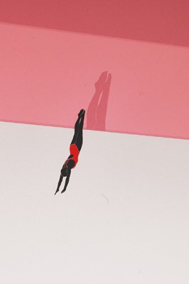 Lot 91 - ‘Quarantena 1095 - Dive into Solitude’: a limited-edition screen print by Steve Kalinda