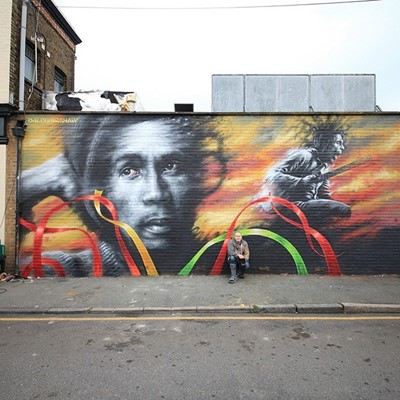 Lot 78 - Dale Grimshaw portrait commission:  oils on canvas by the internationally acclaimed figurative and street artist, as featured on BBC TV’s Tinie Tempah’s Extraordinary Portraits.