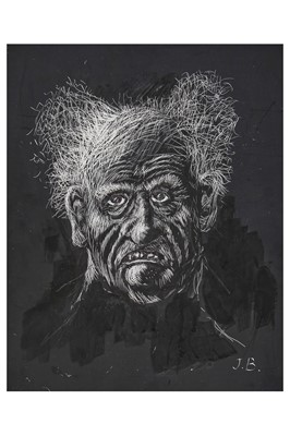 Lot 76 - Jim Broadbent:  a signed and annotated portrait  inspired by playing 'Scrooge'  2016
