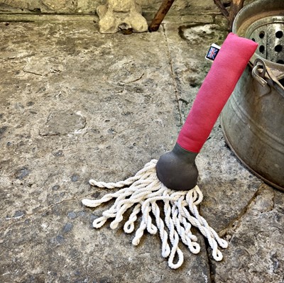 Lot 96 - Canine Couture: Set of handcrafted LISH London squeaky luxury dog toys - vacuum, broom & mop