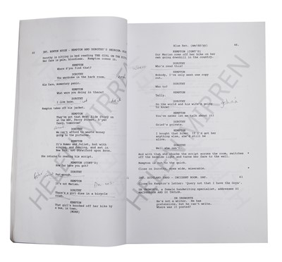 Lot 72 - Dame Helen Mirren DBE:  annotated  and autographed script for 'The Duke' (2020)