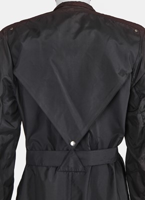 Lot 33 - A Thierry Mugler black polyester raincoat, 1980s