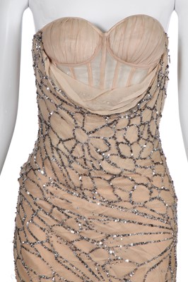 Lot 100 - An Alexander McQueen sequined corset gown, 'Deliverance' collection, Spring-Summer 2004