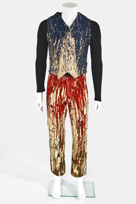 Lot 70 - A Jean Paul Gaultier men's 'Jackson Pollock' ensemble, mid 1990s