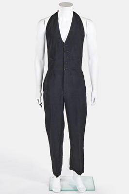Lot 133 - A Jean Paul Gaultier man's black linen halter neck jumpsuit, 'Tribute to Frida Kahlo/Flamenco' collection, Spring-Summer 1998
