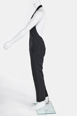 Lot 133 - A Jean Paul Gaultier man's black linen halter neck jumpsuit, 'Tribute to Frida Kahlo/Flamenco' collection, Spring-Summer 1998