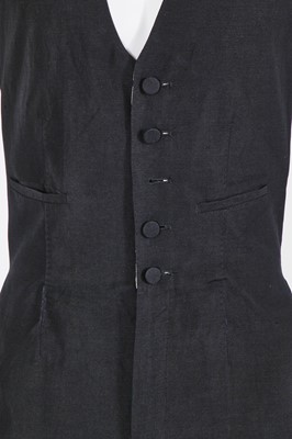 Lot 133 - A Jean Paul Gaultier man's black linen halter neck jumpsuit, 'Tribute to Frida Kahlo/Flamenco' collection, Spring-Summer 1998