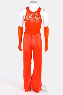Lot 102 - Two Jean Paul Gaultier men's perforated ensembles, 'Cyberbaba/Pin-up Boys' collection, Spring-Summer 1996