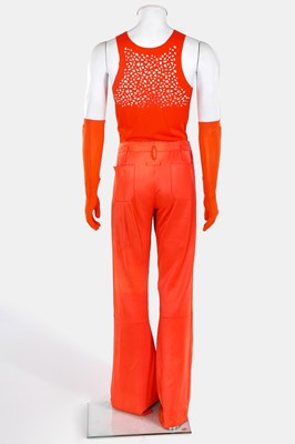 Lot 102 - Two Jean Paul Gaultier men's perforated ensembles, 'Cyberbaba/Pin-up Boys' collection, Spring-Summer 1996