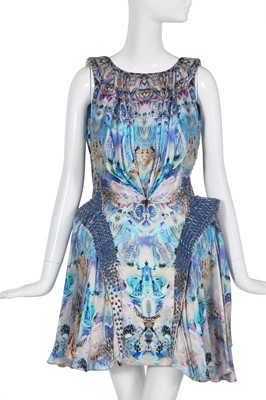 Lot 75 - An Alexander McQueen reptile and moth print dress, 'Plato's Atlantis' collection, Spring-Summer 2010