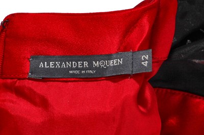Lot 74 - An Alexander McQueen embroidered scarlet satin dress, 'Angels & Demons' Autumn-Winter 2010-11