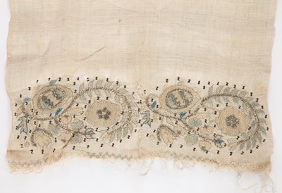 Lot 430 - A pair of brocaded smooth covered stays, probably French, 1730-1750