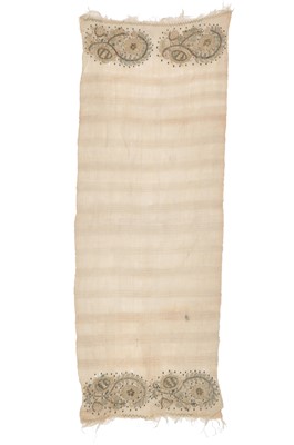 Lot 430 - A pair of brocaded smooth covered stays, probably French, 1730-1750